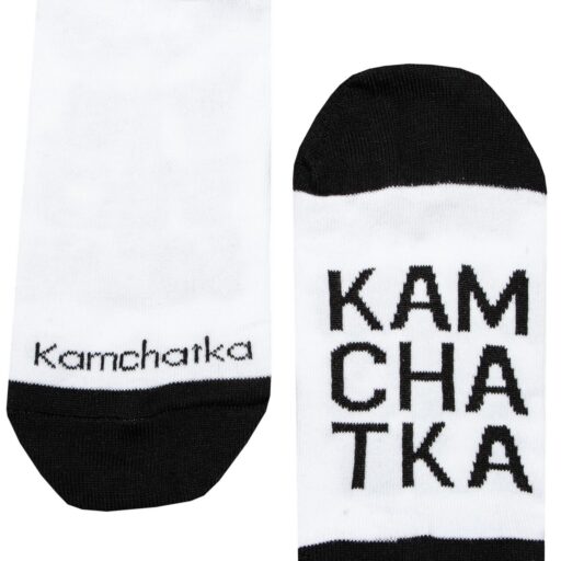 Носки KAMCHA Kamchatka unisex короткие белый/черный-1-SCR-K-KmchtkBlk-Krt-01&40