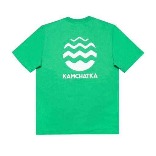 Футболка UNIQUE Kamchatka Wave Kamchatka unisex  зеленый-1-T-UN-WaveKamWht-14-02