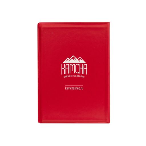 Обложка на паспорт KAMCHA  From Kamchatka    красный-1-ID-K-FromWht-Pvh-11-02