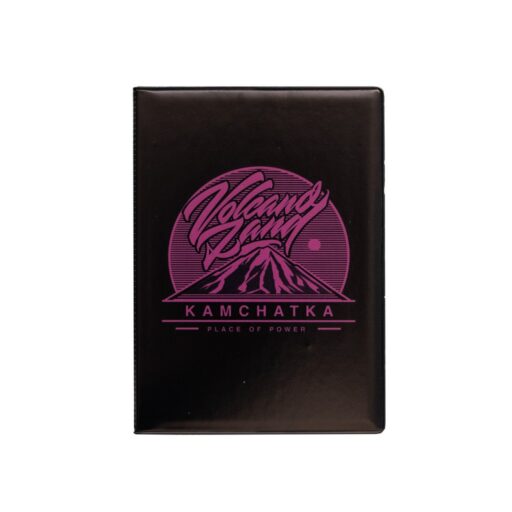 Обложка на паспорт KAMCHA FANSTA Volcano land   темно-фиолетовый-ID-K-FvlcLPnk-Pvh-15-09