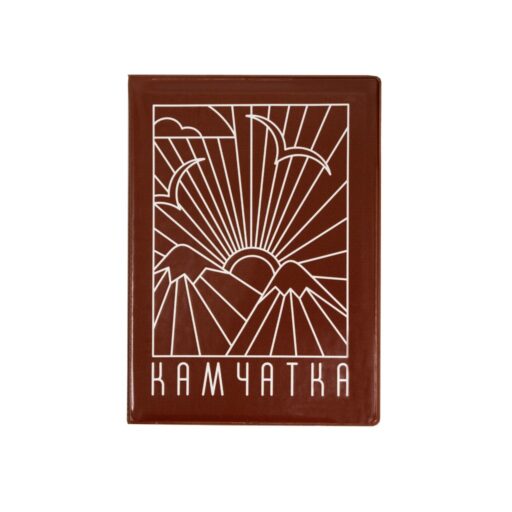 Обложка на паспорт KAMCHA FANSTA Window   коричневый-ID-K-FwdwWht-Pvh-23-01