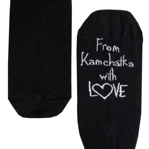 Носки KAMCHA From Kamchatka unisex короткие черный-1-SCR-K-FromWht-Krt-40-02