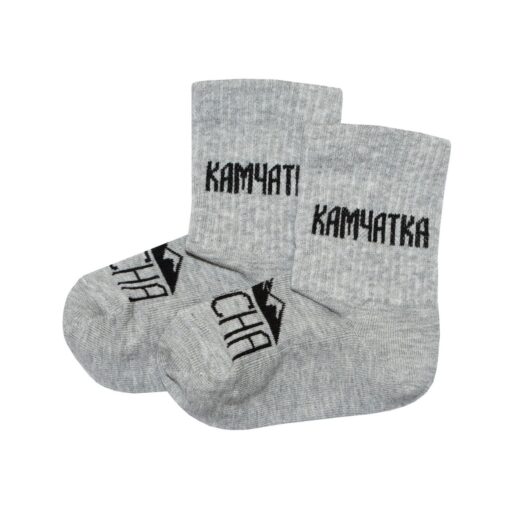 Носки KAMCHA Камчатка kids длинные серый меланж-1-SCR-K-KamBlk-Dln-Cld-50-04