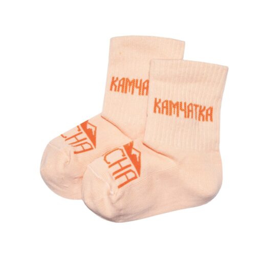 Носки KAMCHA Камчатка kids длинные персиковый-1-SCR-K-KamOg-Dln-Cld-07-01