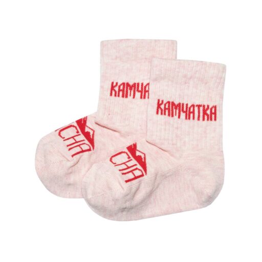 Носки KAMCHA Камчатка kids длинные розовый меланж-1-SCR-K-KamRed-Dln-Cld-50-09