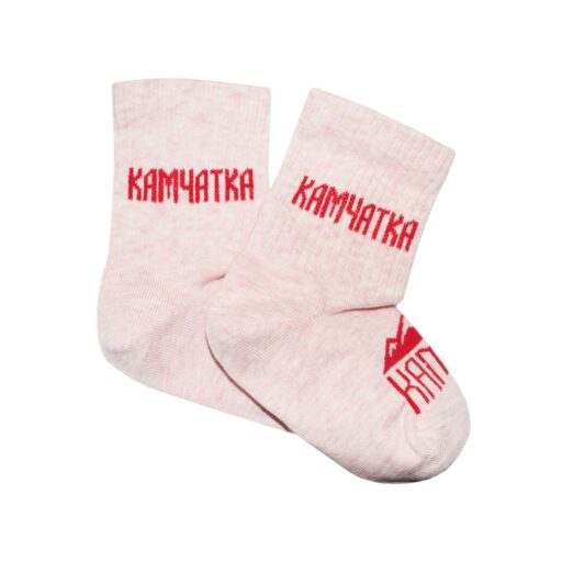 Носки KAMCHA Камчатка kids длинные розовый меланж-SCR-K-KamRed-Dln-Cld-50-09