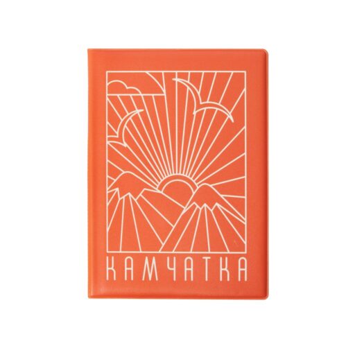 Обложка на паспорт KAMCHA FANSTA Window   оранжевый-ID-K-FwdwWht-Pvh-06-01