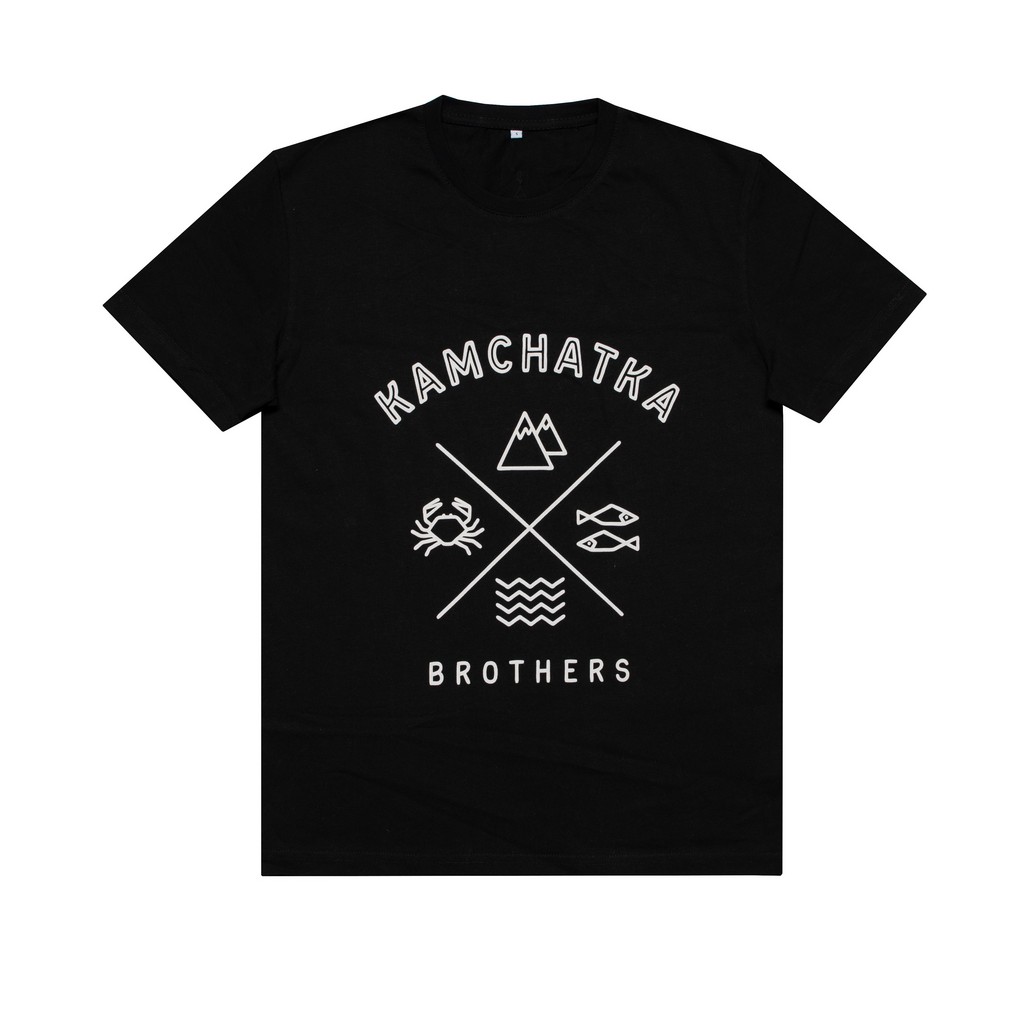 Футболка Kamchatka Brothers Cross unisex черный » T-BR-CrossWht-40-02 »  Магазин Kamcha Shop